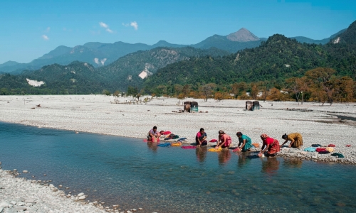 Jayanti river near buxa tiger reserve