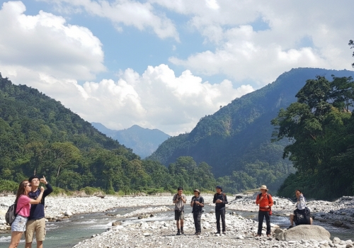 Jayanti river near buxa tiger reserve