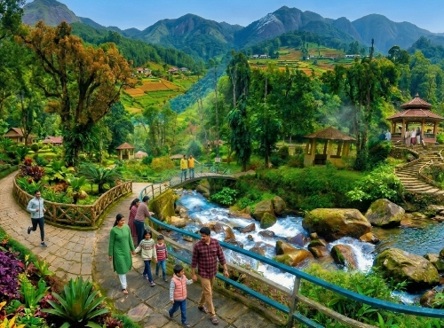 রক গার্ডেন ও গঙ্গামায়া পার্ক rock garden darjeeling