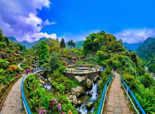 রক গার্ডেন ও গঙ্গামায়া পার্ক rock garden darjeeling