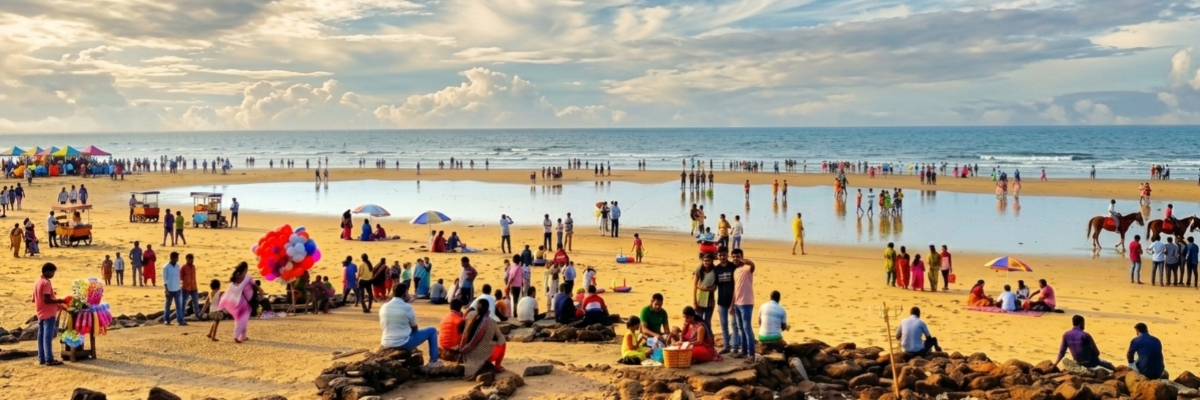 দিঘা সমুদ্র সৈকত digha sea beach