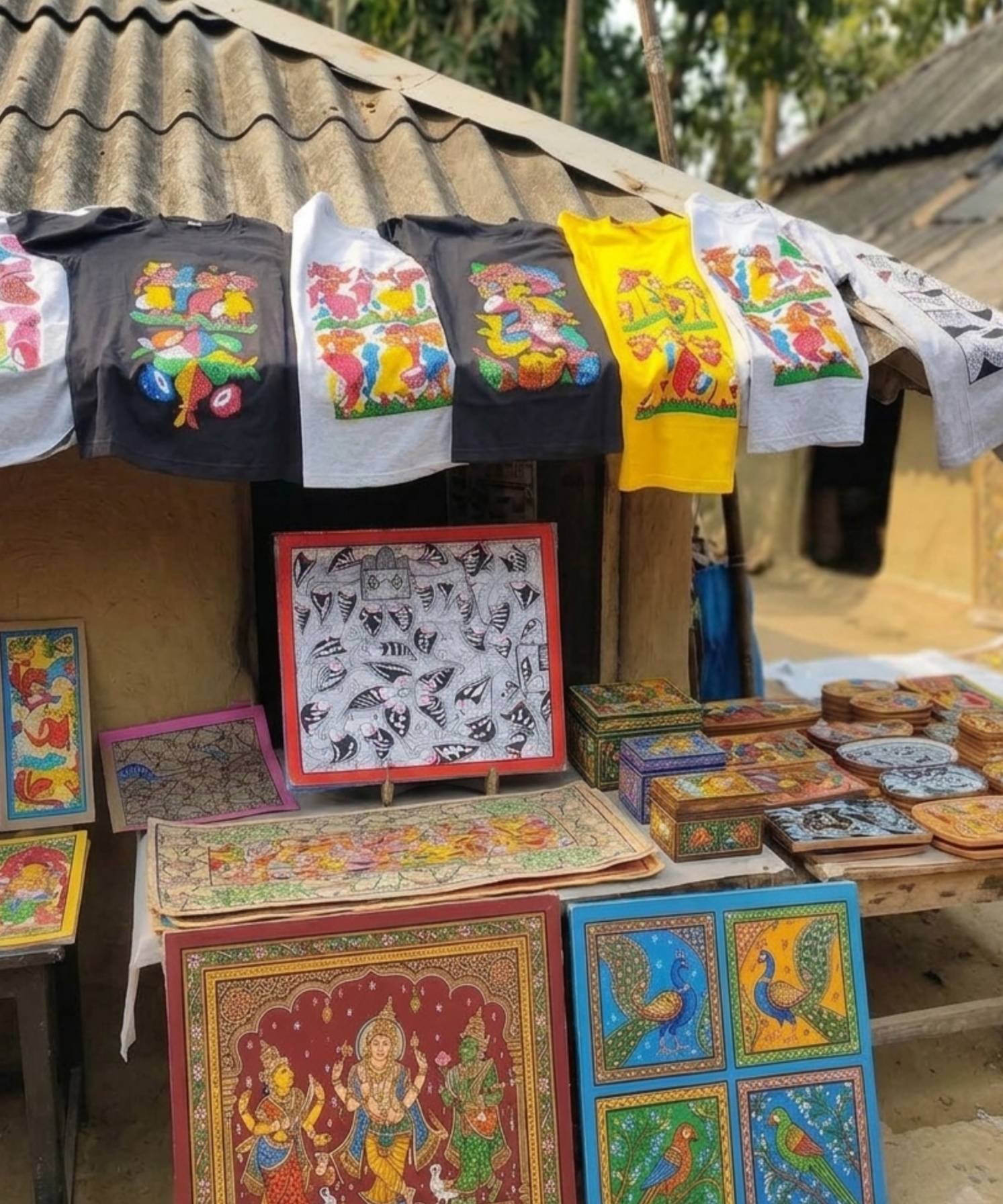 পিংলার ‘নয়া’ গ্রাম পিংবনি ও নয়াগ্রামের পটচিত্র গ্রাম Patachitra village