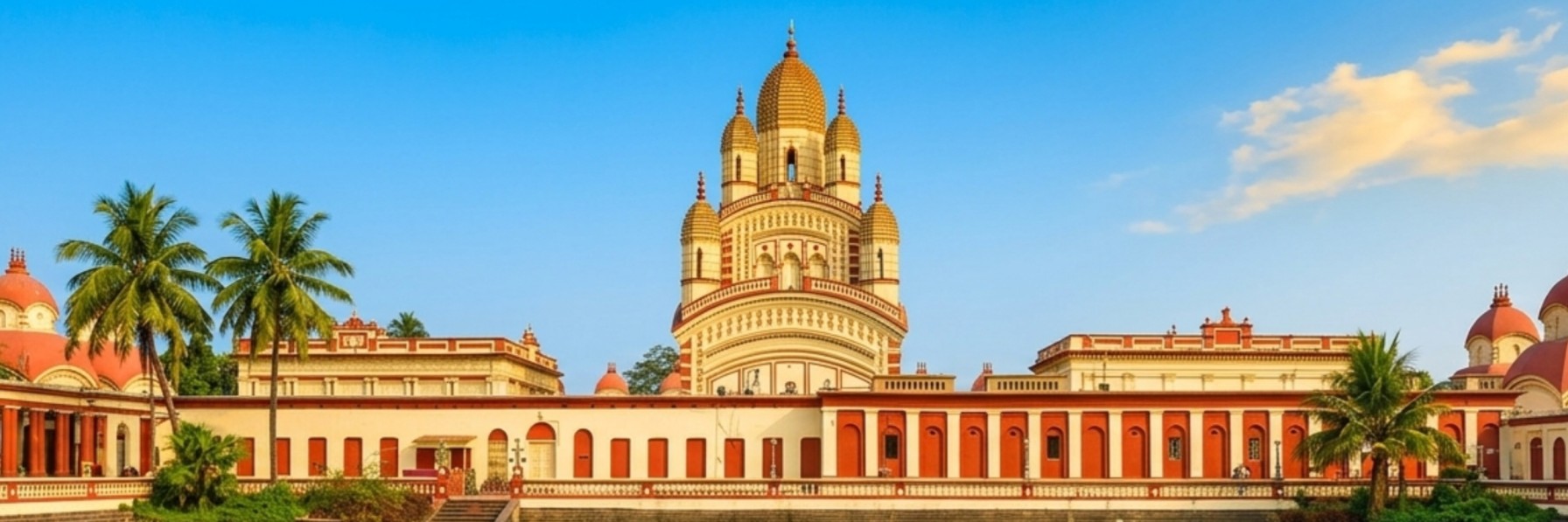 দক্ষিণেশ্বর কালী মন্দির, Dakshineswar Kali Temple, রানী রাসমণি, Rani Rashmoni, ভবতারিণী, Bhavatarini, শ্রীরামকৃষ্ণ পরমহংসদেব, Sri Ramakrishna, গঙ্গা নদী, Hooghly River, নবরত্ন স্থাপত্য, Navaratna architecture, পঞ্চবটী, Panchavati, বারো শিব মন্দির, 12 Shiva Temples